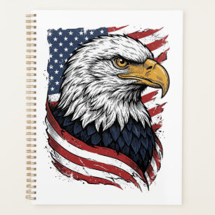 Vintage-Adler-Amerikanische-Flagge-Patriotisches-S Planer