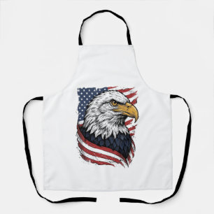 Vintage-Adler-Amerikanische-Flagge-Patriotisches-S Schürze