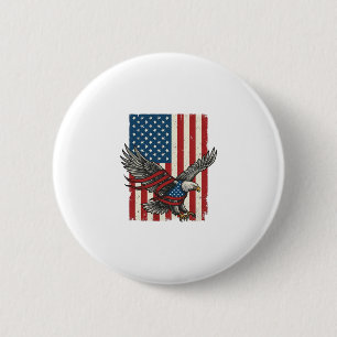 Vintage-Adler-Flagge-Vektor-Patriotisches-Shirt-De Button