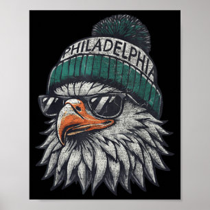 Vintage Adler mit Sonnenbrille Männer Frauen Kinde Poster