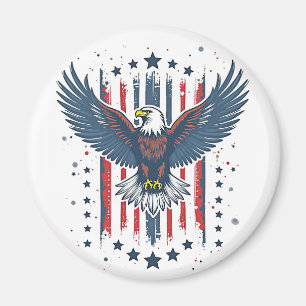 Vintage Adler Patriotisch Magnet