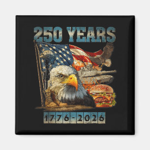 Vintage Adler USA-Flagge 250 Jahre 1776-2026 250. Magnet