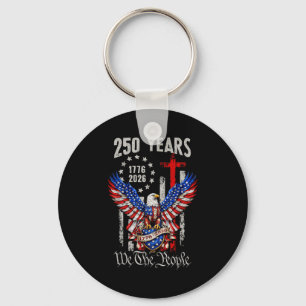 Vintage Adler USA-Flagge 250 Jahre 1776-2026 250.  Schlüsselanhänger
