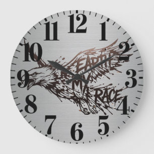 Vintage Adler Wanduhr, rustikale Landhaus-Dekorati Große Wanduhr