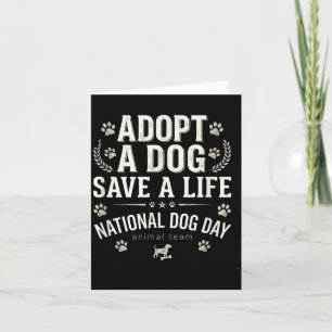 Vintage Adoptiere Nicht Kaufen Retten Sie Hund Tie Karte