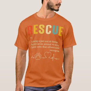 Vintage Adoption Katzenrettungsfrauen Männer Katze T-Shirt