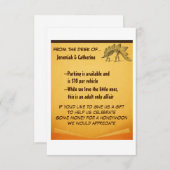 Vintage Adventure Wedding Information Card v2 Einladung (Vorne/Hinten)