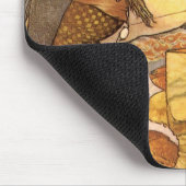 Vintage Aesop's Fabel, Country Mouse, City Mouse Mousepad (Ecke)