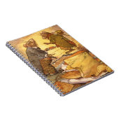 Vintage Aesop's Fabel, Country Mouse, City Mouse Notizblock (Rechte Seite)