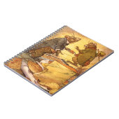 Vintage Aesop's Fabel, Country Mouse, City Mouse Notizblock (Linke Seite)