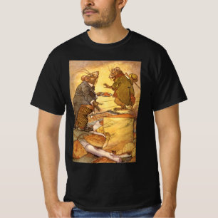 Vintage Aesop's Fabel, Country Mouse, City Mouse T-Shirt