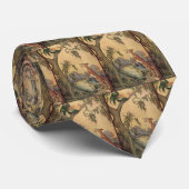 Vintage Aesop's Fables, Fox, Rooster und der Hund Krawatte (Gerollt)