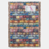 Vintage Aesthetic Stacked Books Decke (Vorderseite Vertikal)