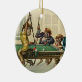 Vintage Affe-Weihnachtsverzierung Keramikornament (Rechts)