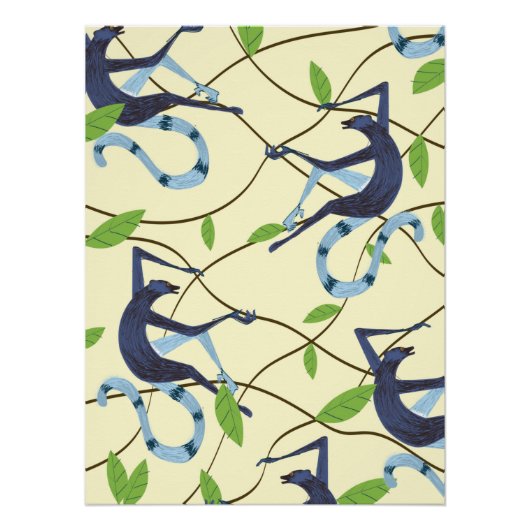 Vintage Affen Poster (Vorderseite)