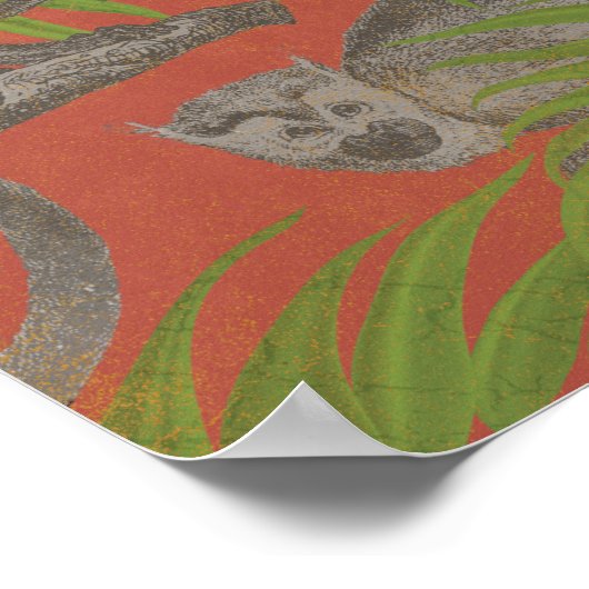 Vintage Affen Poster (Ecke)