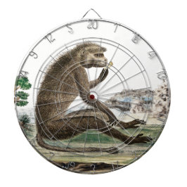 Vintage Affendarstellung | Zoo Animal Ape Kids Dartscheibe