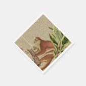 Vintage Affenkollektion Serviette (Ecke)
