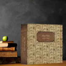 Vintage Affirmationen mit Imitats Ledertrim