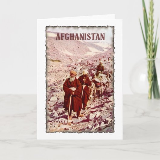 Vintage Afghanistan Karte (Vorderseite)
