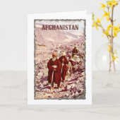 Vintage Afghanistan Karte (Gelbe Blume)