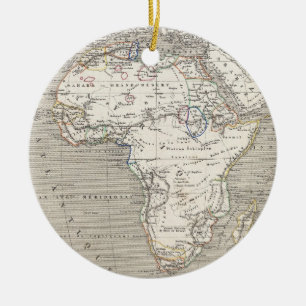 Vintage-Afrika-Karte als Dekoration