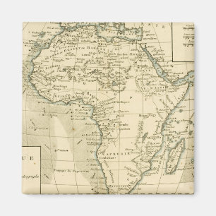Vintage Afrika-Karte Magnet