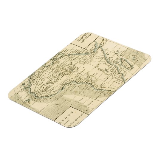 Vintage Afrika-Karte Magnet (Linke Seite)