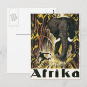 Vintage Afrika Postkarte (Vorne/Hinten)