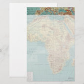 Vintage Afrika Schreibwaren Briefpapier (Vorne/Hinten)