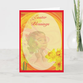 Vintage afrikanische Amerikaner-Ostern-Karte Feiertagskarte