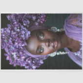 Vintage afrikanische Amerikanerin Dekoupage Seidenpapier (Vorderseite)