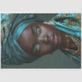 Vintage afrikanische Amerikanerin Dekoupage Seidenpapier (Vorderseite)