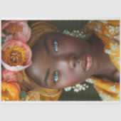 Vintage afrikanische Amerikanerin Dekoupage Seidenpapier (Vorderseite)