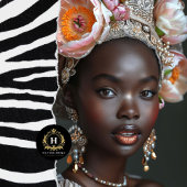 Vintage afrikanische Amerikanerin Dekoupage Seidenpapier