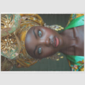 Vintage afrikanische Amerikanerin Dekoupage Seidenpapier (Vorderseite)