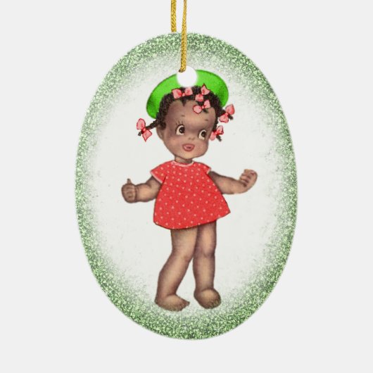 Vintage afrikanische amerikanische keramikornament (Hinten)