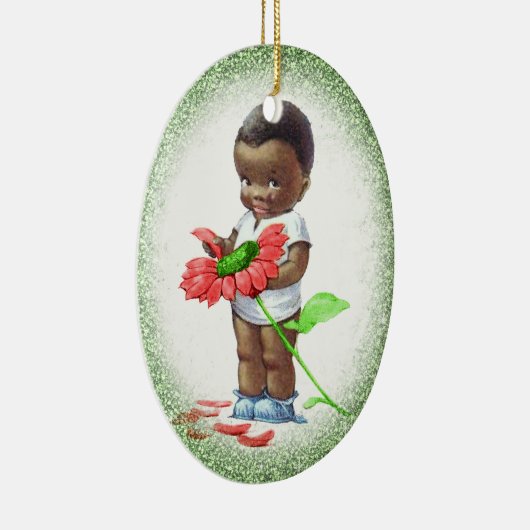 Vintage afrikanische amerikanische keramikornament (Rechts)