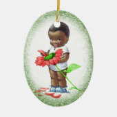 Vintage afrikanische amerikanische keramikornament (Vorne)