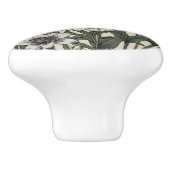 Vintage afrikanische Lily-Blume Keramikknauf (Seitenansicht)