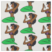 Vintage afrikanische Meerjungfrau Stoff (Muster)