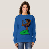 Vintage afrikanische Meerjungfrau Sweatshirt (Vorne ganz)