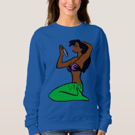 Vintage afrikanische Meerjungfrau Sweatshirt