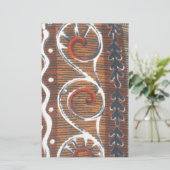 Vintage afrikanische Motist Art Print Briefpapier (Stehend Vorderseite)