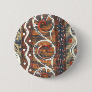 Vintage afrikanische Motist Art Print Button