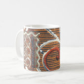 Vintage afrikanische Motist Art Print Kaffeetasse (Vorderseite Links)