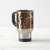 Vintage afrikanische Motist Art Print Reisebecher (Vorderseite Links)