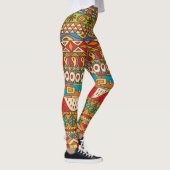 Vintage afrikanische Muster Leggings (Rechts)