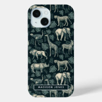Vintage afrikanische Safari-Tiere