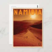 Vintage afrikanische Sunset Travel Postcard Postkarte (Vorne/Hinten)